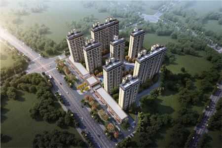 缇香郡一期2室2厅107平米，房子是毛坯，照片是效果图